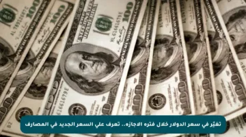 تغيّر في سعر الدولار خلال فترة الإجازة.. تعرف على السعر الجديد في المصارف
